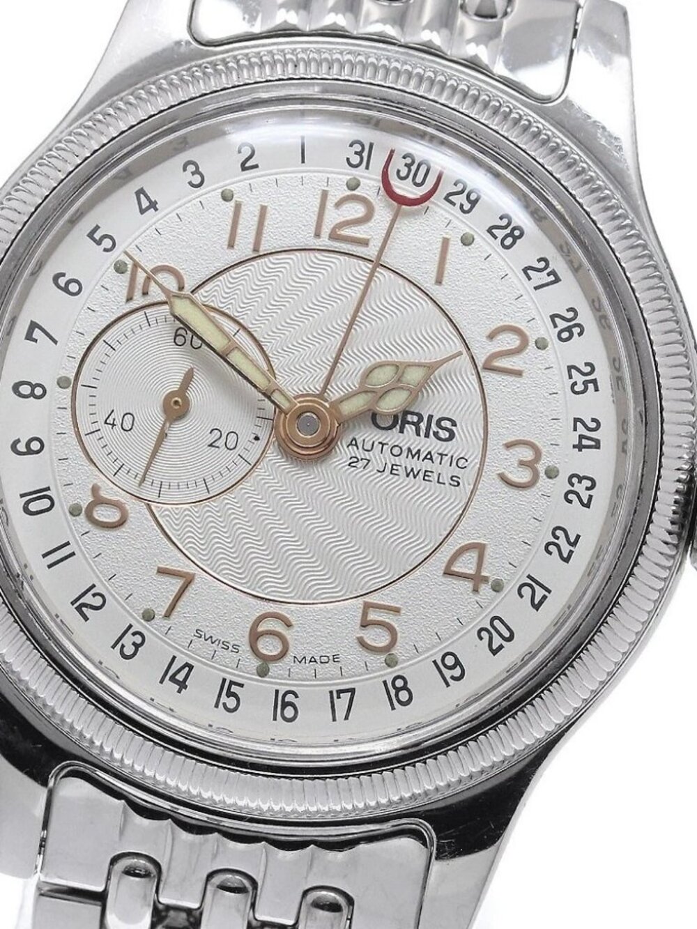 ORIS 7462 Pointer Date Small Second Silver Dial Automatic Boy's Watch_960023